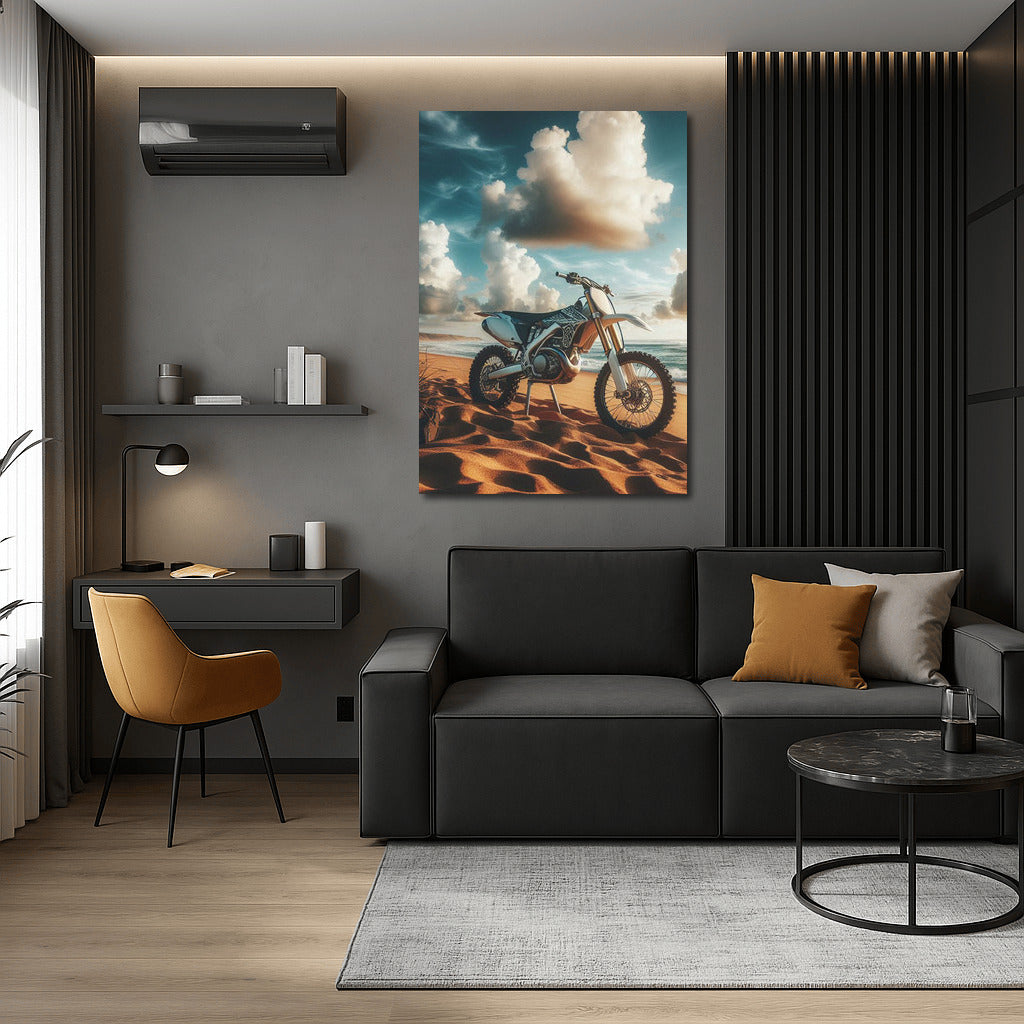 Motocross on the Sandy Beach: Freedom and the Ocean Waves