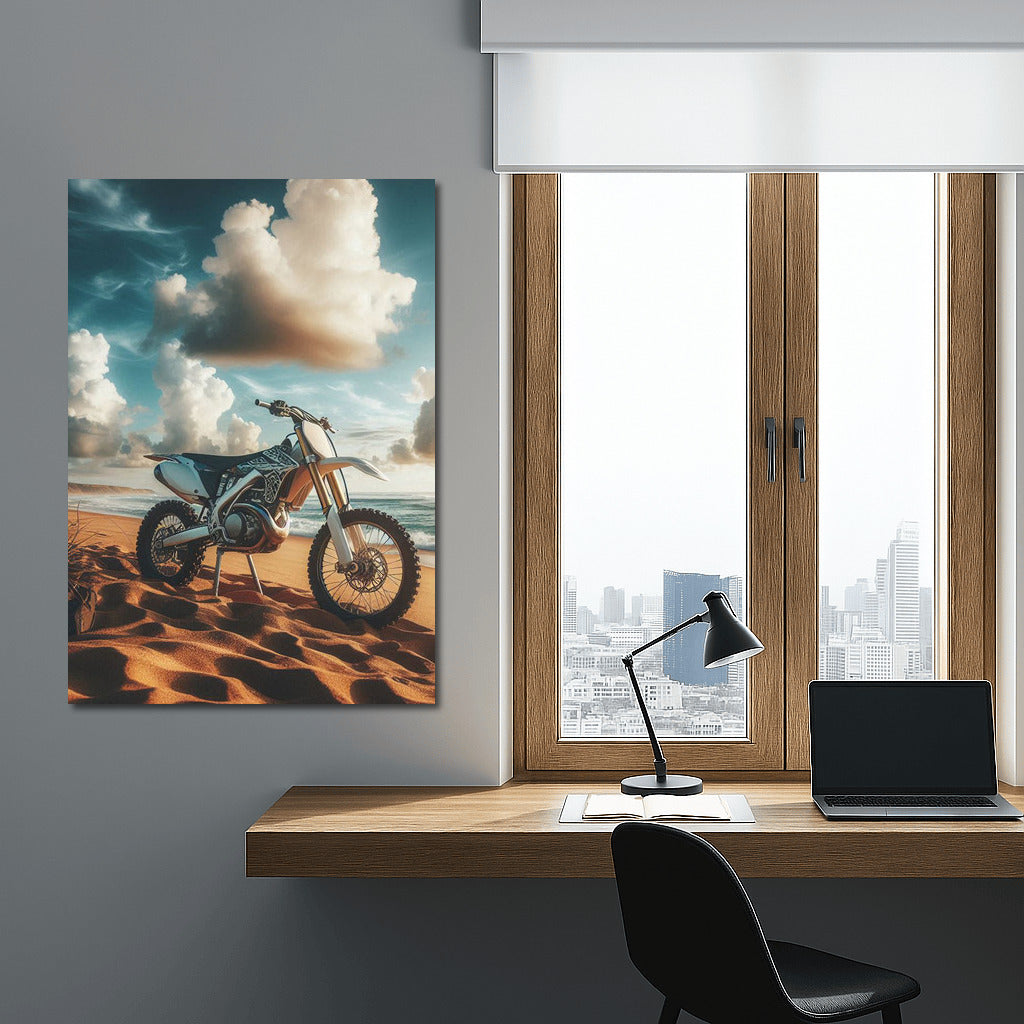 Motocross on the Sandy Beach: Freedom and the Ocean Waves