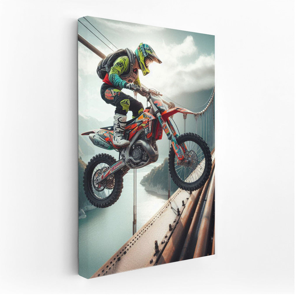 Motocross on the Bridge: An Explosion of Adrenaline and Style