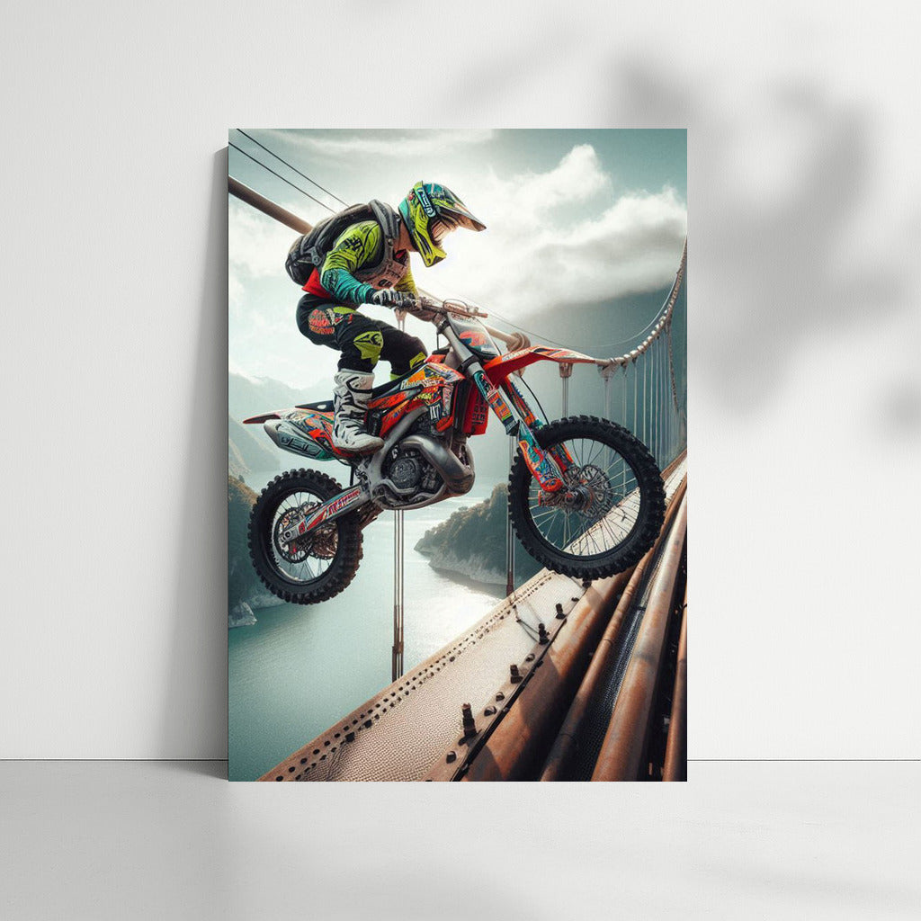 Motocross on the Bridge: An Explosion of Adrenaline and Style