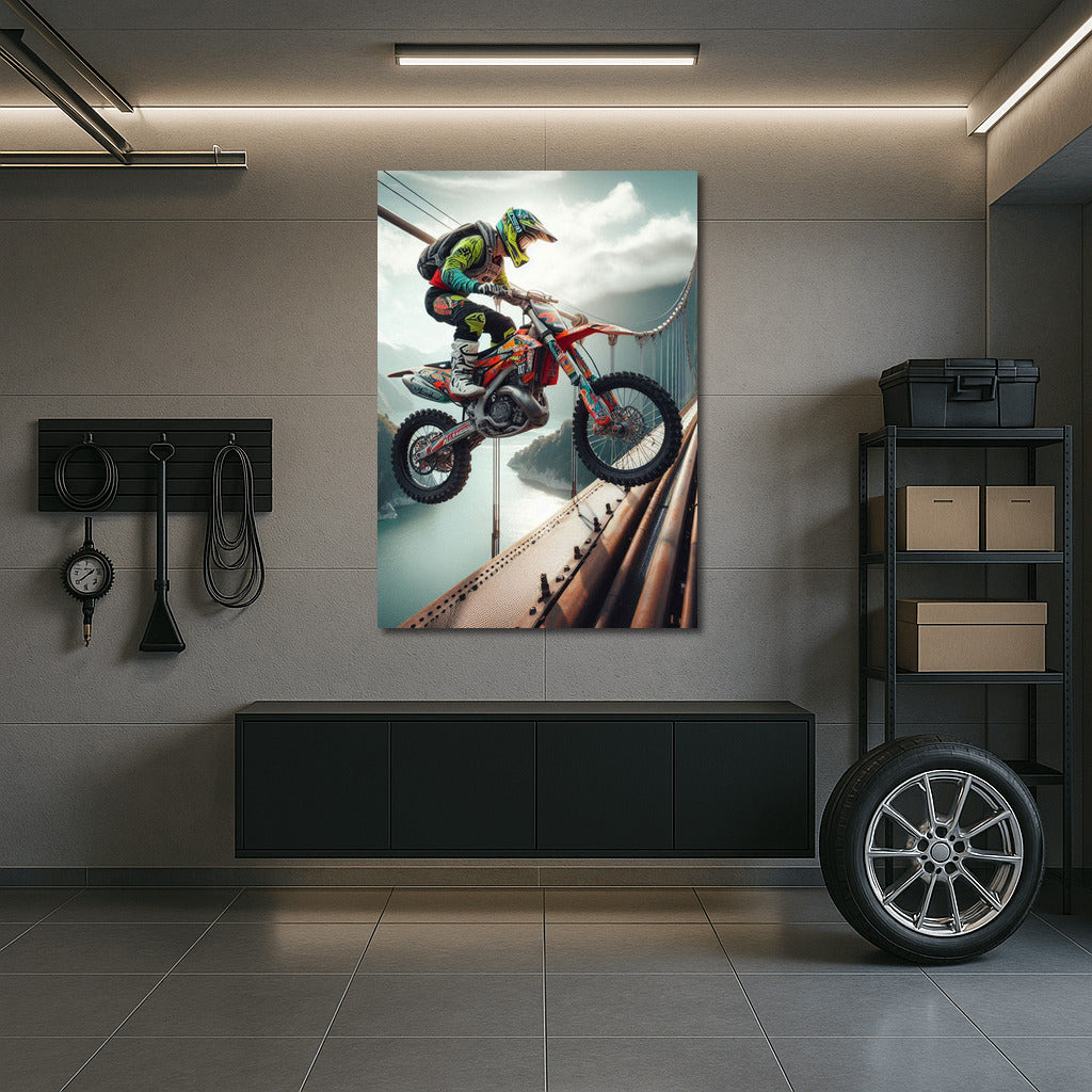 Motocross on the Bridge: An Explosion of Adrenaline and Style