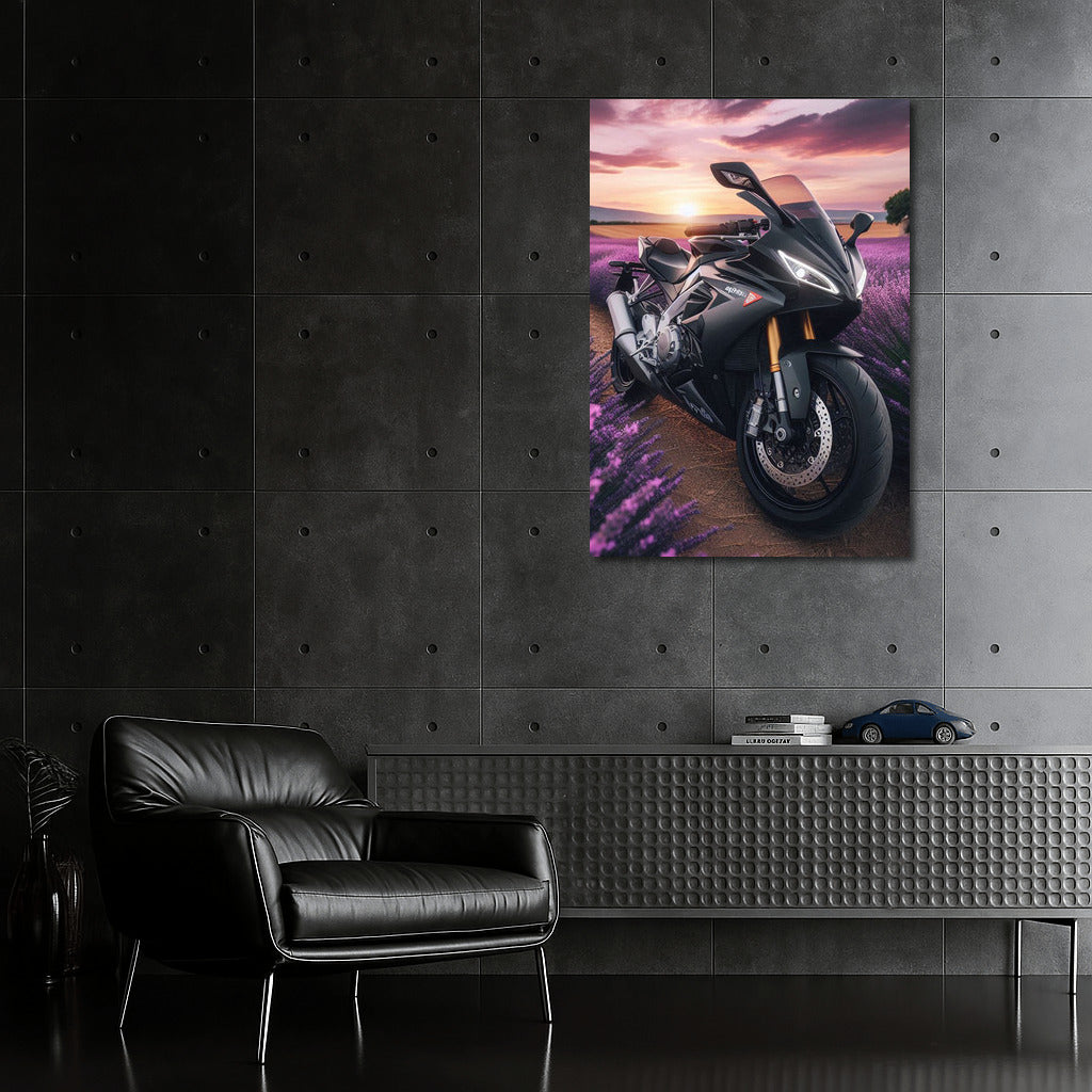 Aprilia Speed Among Lavender Fields