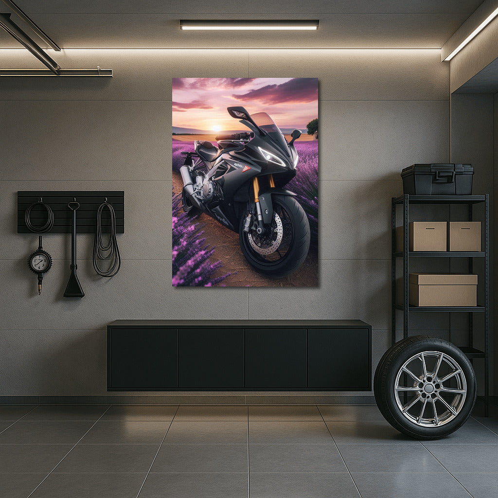 Aprilia Speed Among Lavender Fields