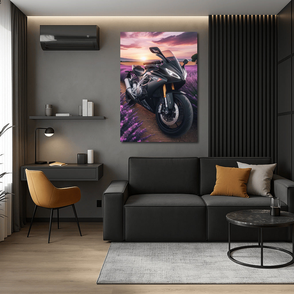 Aprilia Speed Among Lavender Fields