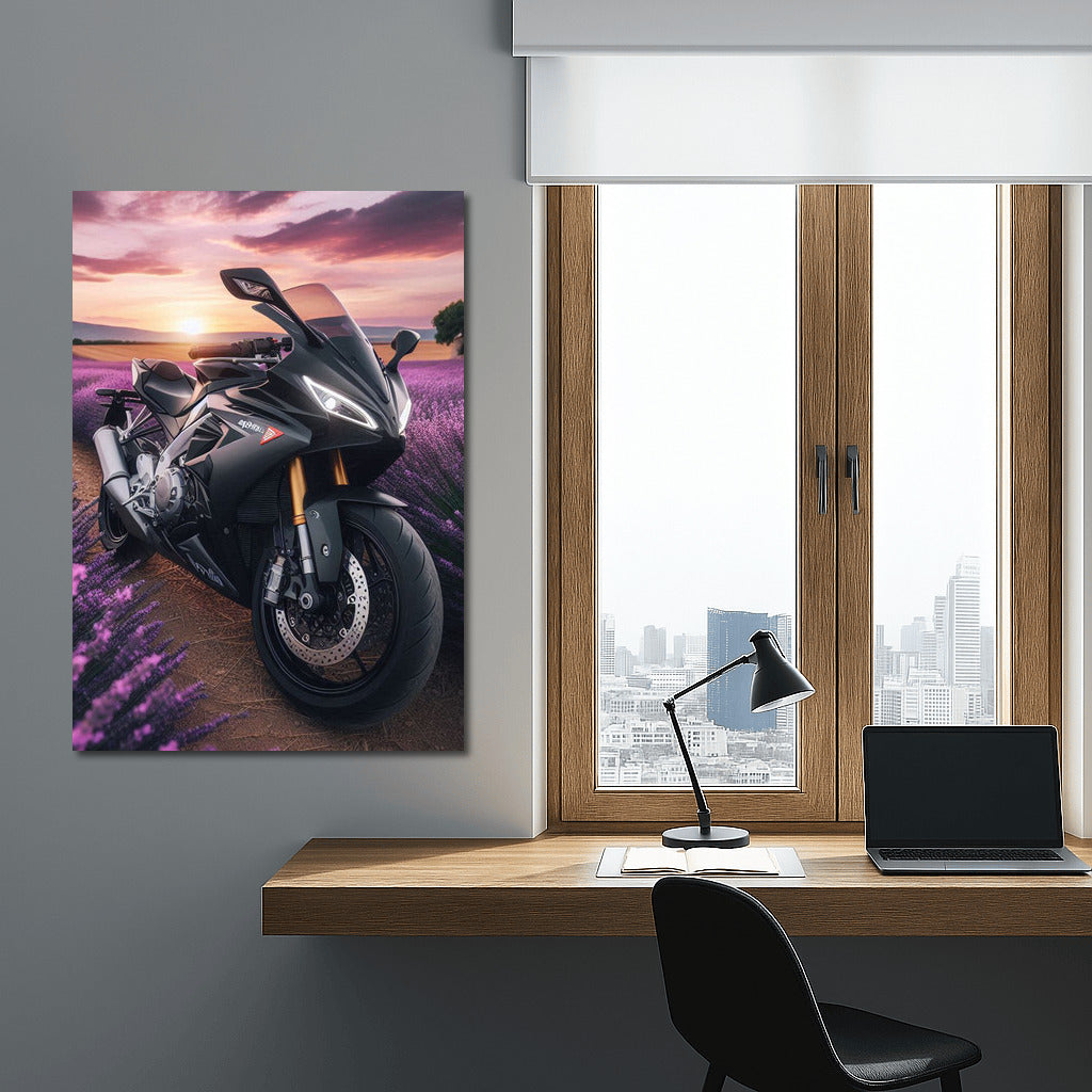 Aprilia Speed Among Lavender Fields