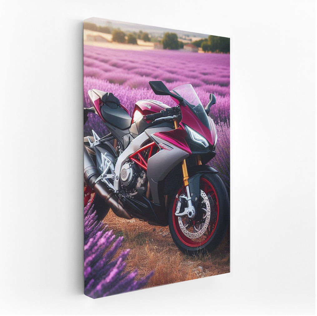 Aprilia Speed in Lavender Fields: Dynamics and Harmony for the Interior
