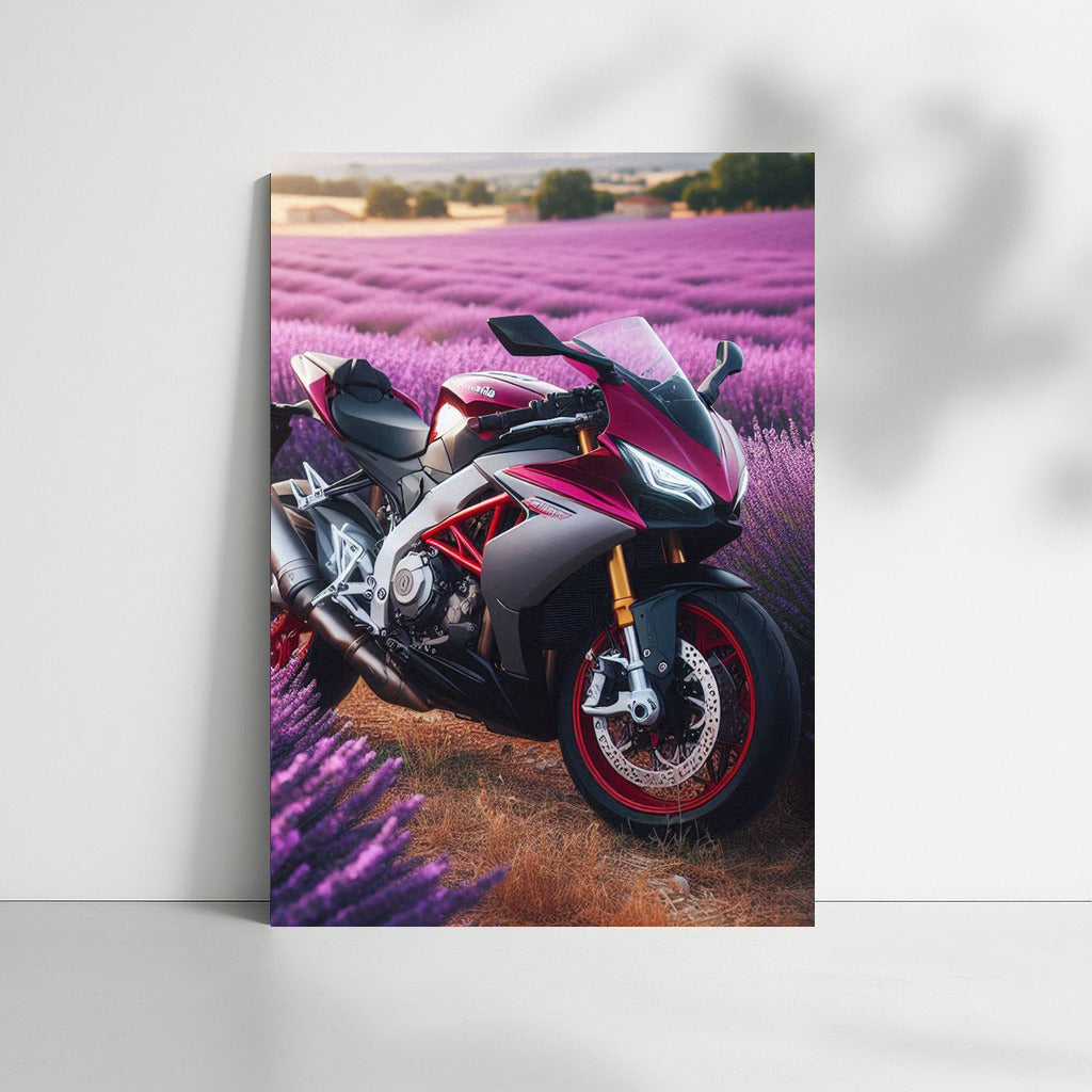 Aprilia Speed in Lavender Fields: Dynamics and Harmony for the Interior