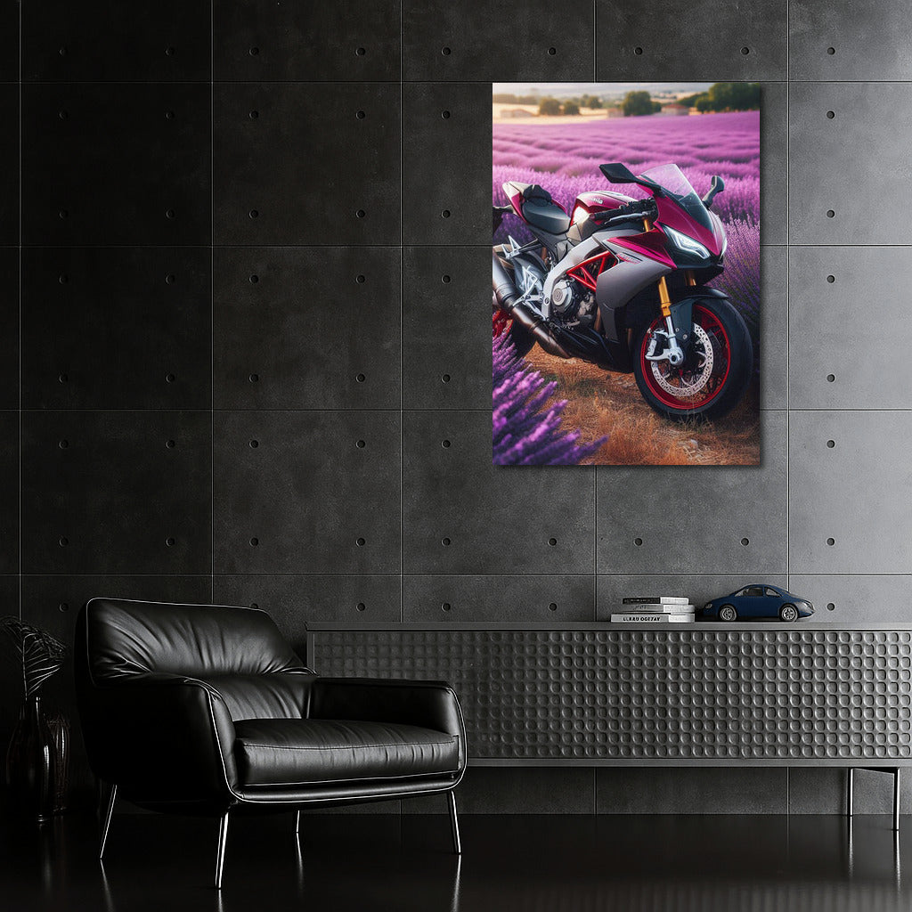 Aprilia Speed in Lavender Fields: Dynamics and Harmony for the Interior