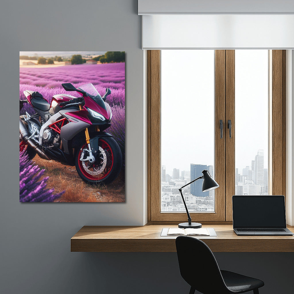 Aprilia Speed in Lavender Fields: Dynamics and Harmony for the Interior