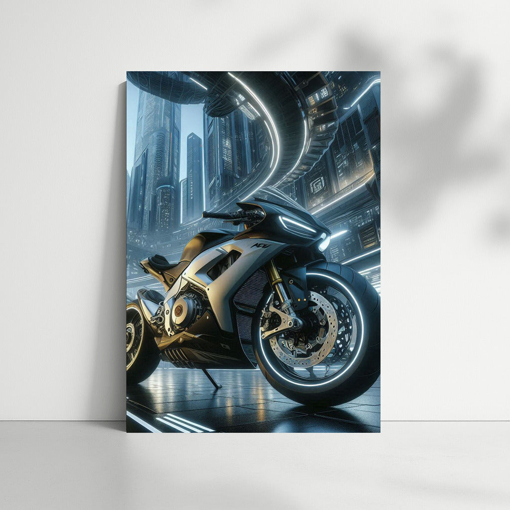 High-Speed Aprilia: The Vortex of the Futuristic City