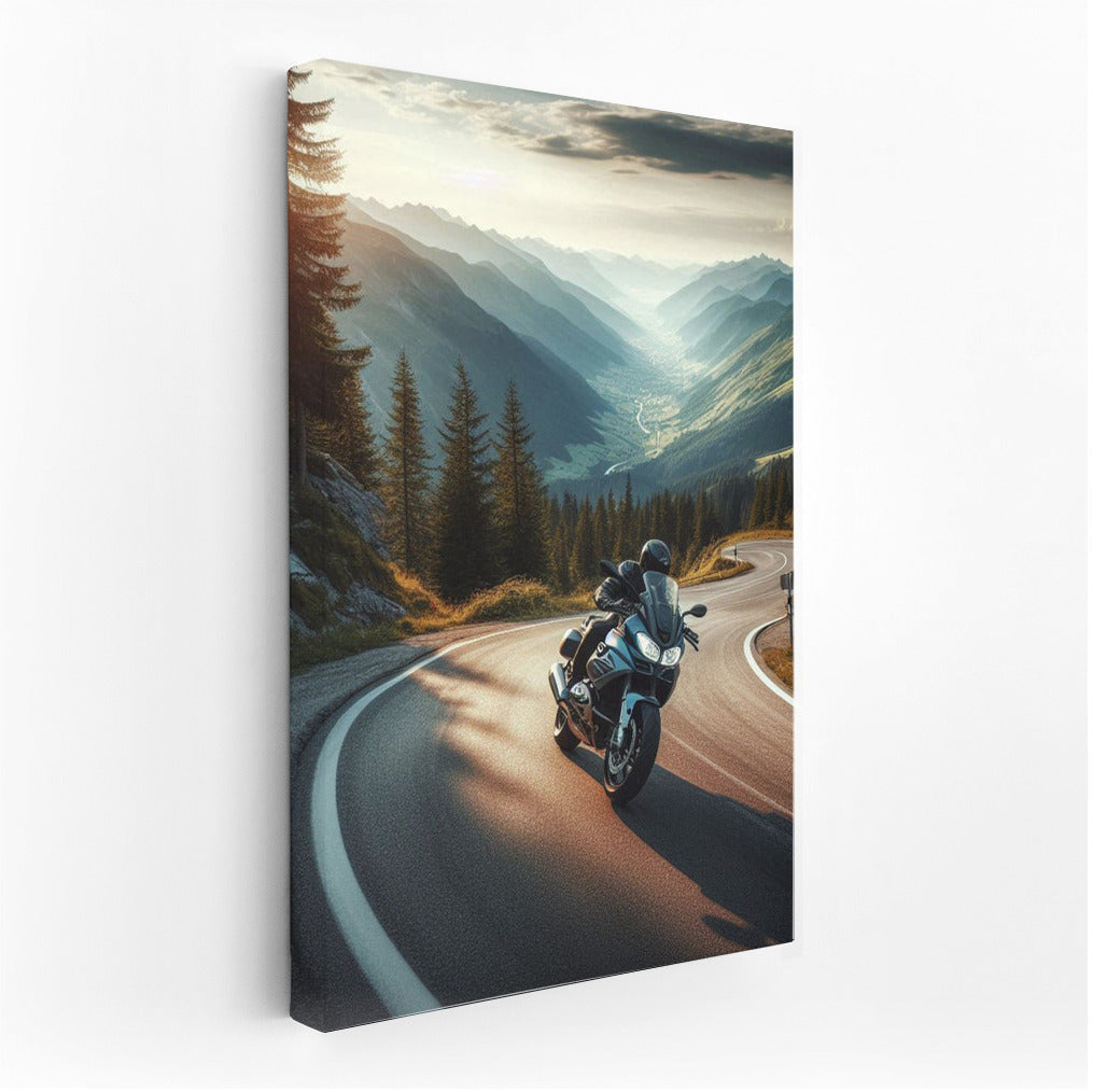 BMW Motorcycle on the Mountain Trail: Spirit of Adventure