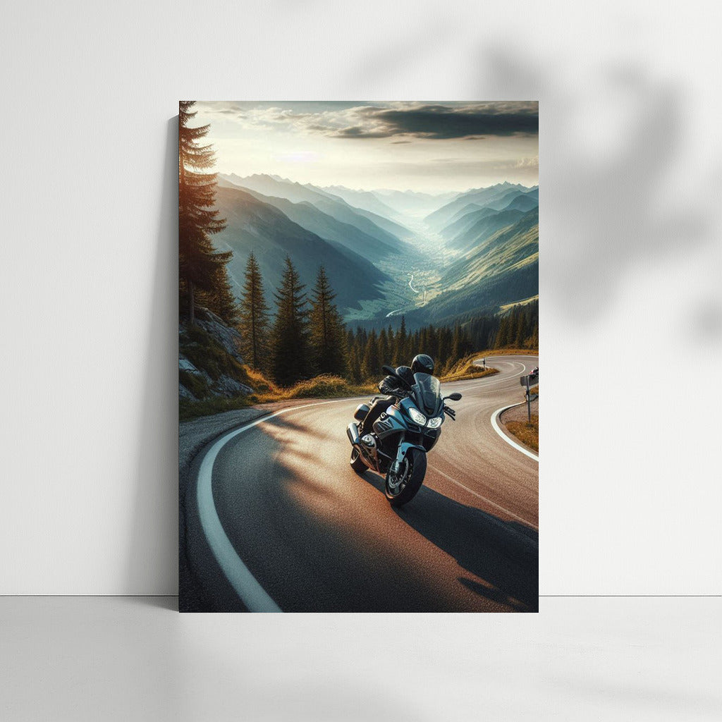 BMW Motorcycle on the Mountain Trail: Spirit of Adventure