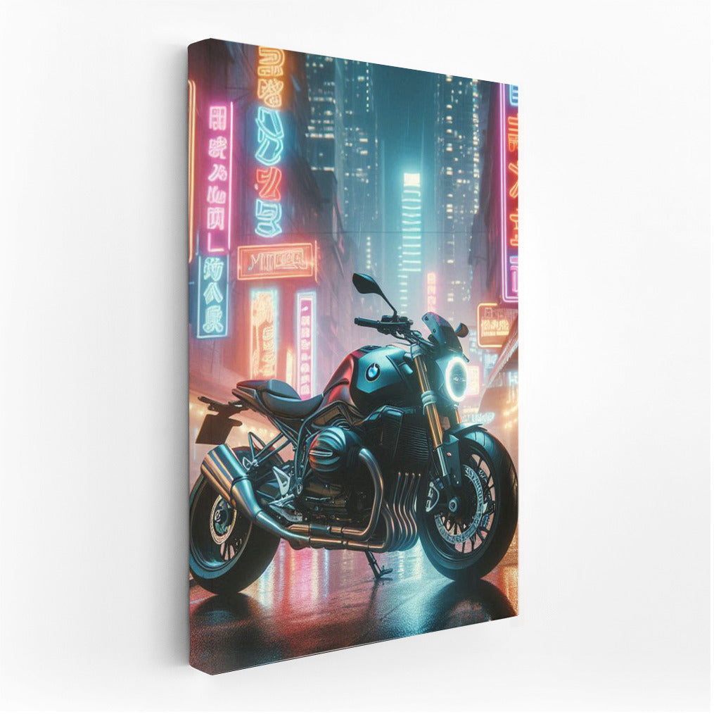 Neon BMW: Speed of Night on City Streets