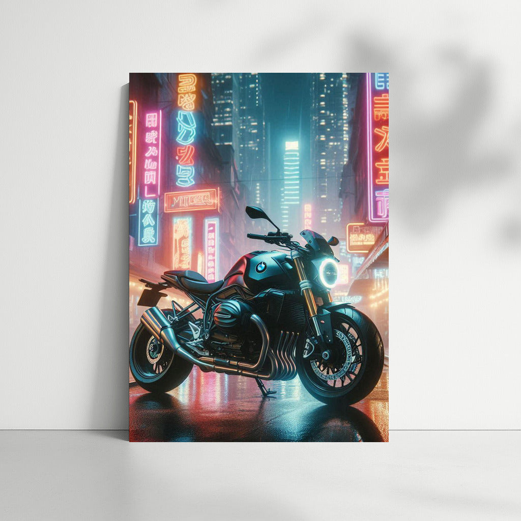 Neon BMW: Speed of Night on City Streets