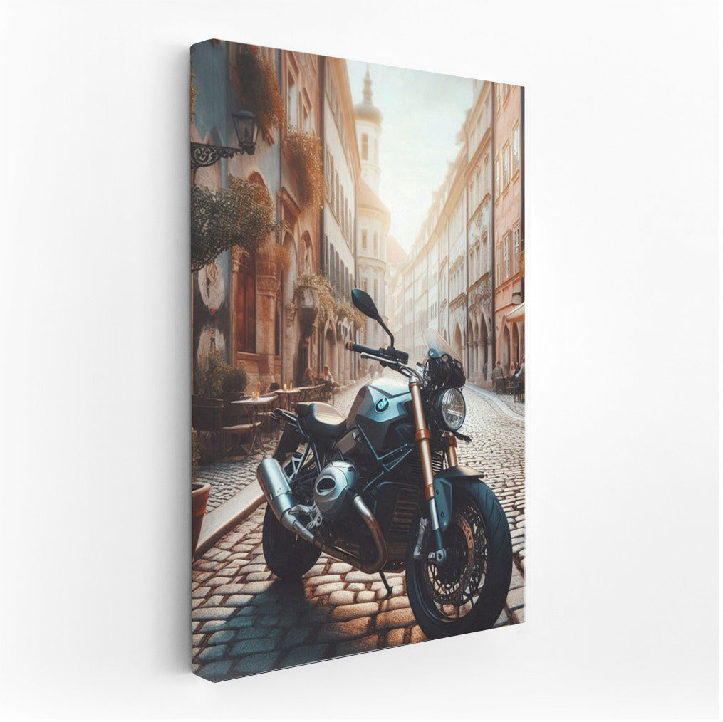 BMW Motorcycle on the Streets of Old Europe: Dynamics and History