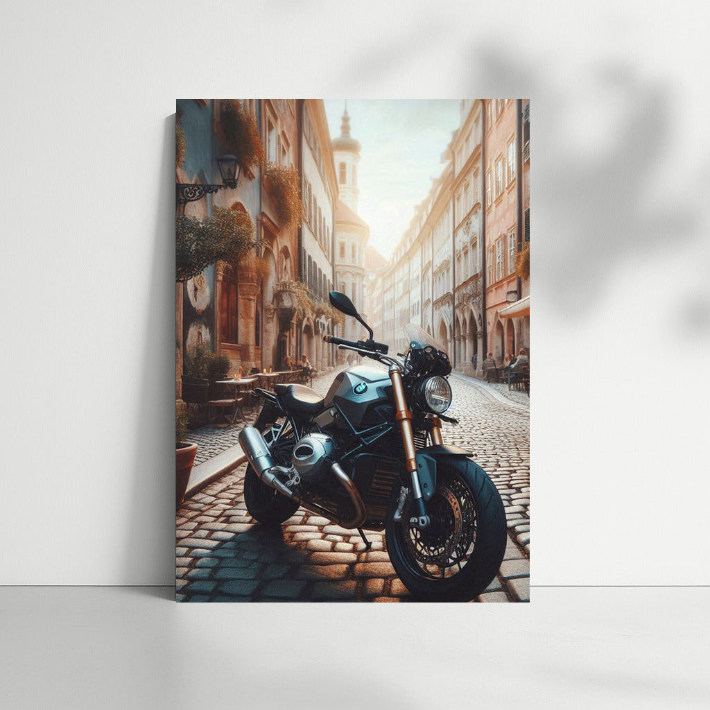 BMW Motorcycle on the Streets of Old Europe: Dynamics and History