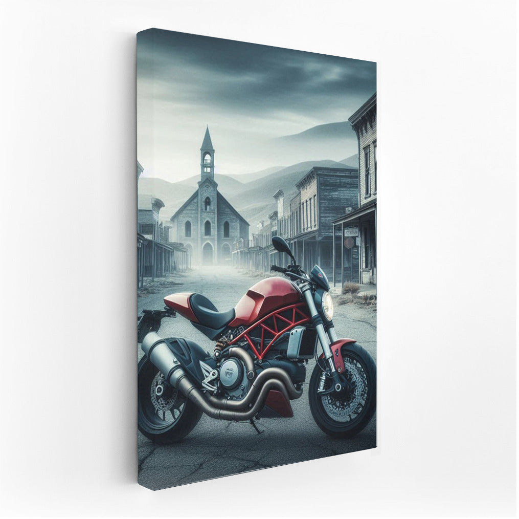 Ducati in the Ghost Town: Speed and Mystery