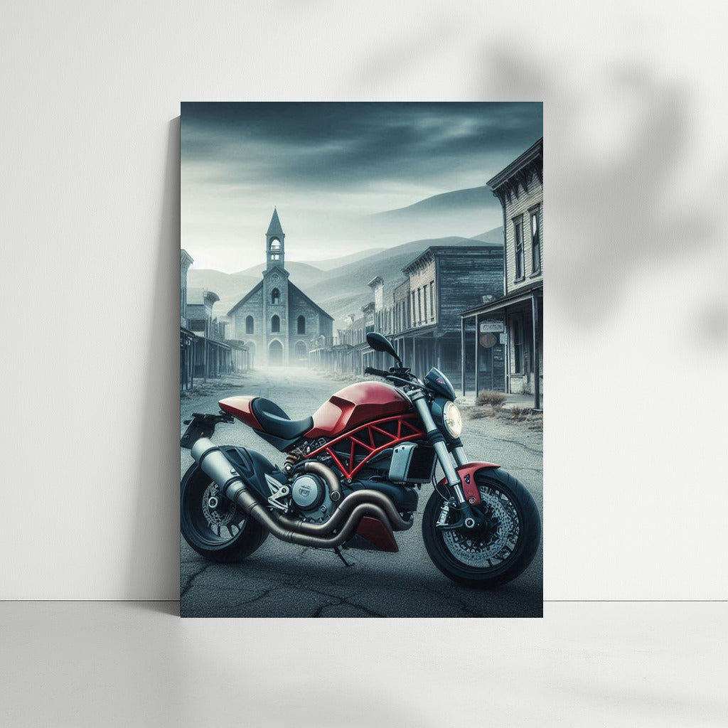 Ducati in the Ghost Town: Speed and Mystery