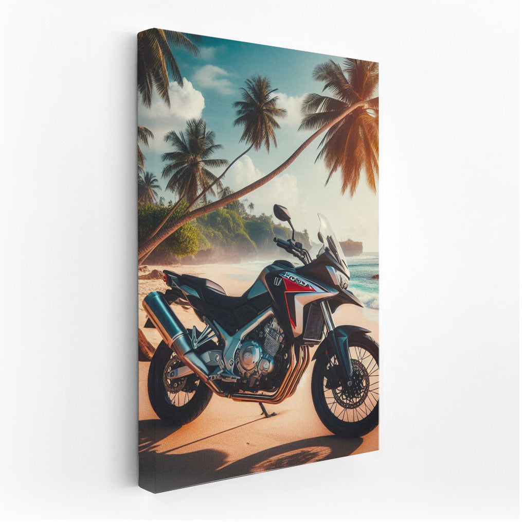 Freedom on Honda: Tropical Bike on the Beach
