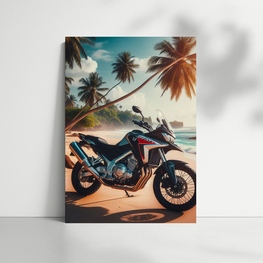 Freedom on Honda: Tropical Bike on the Beach