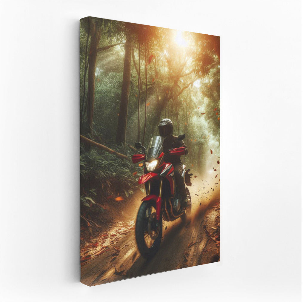 Freedom on Wheels: Honda on a Forest Trail