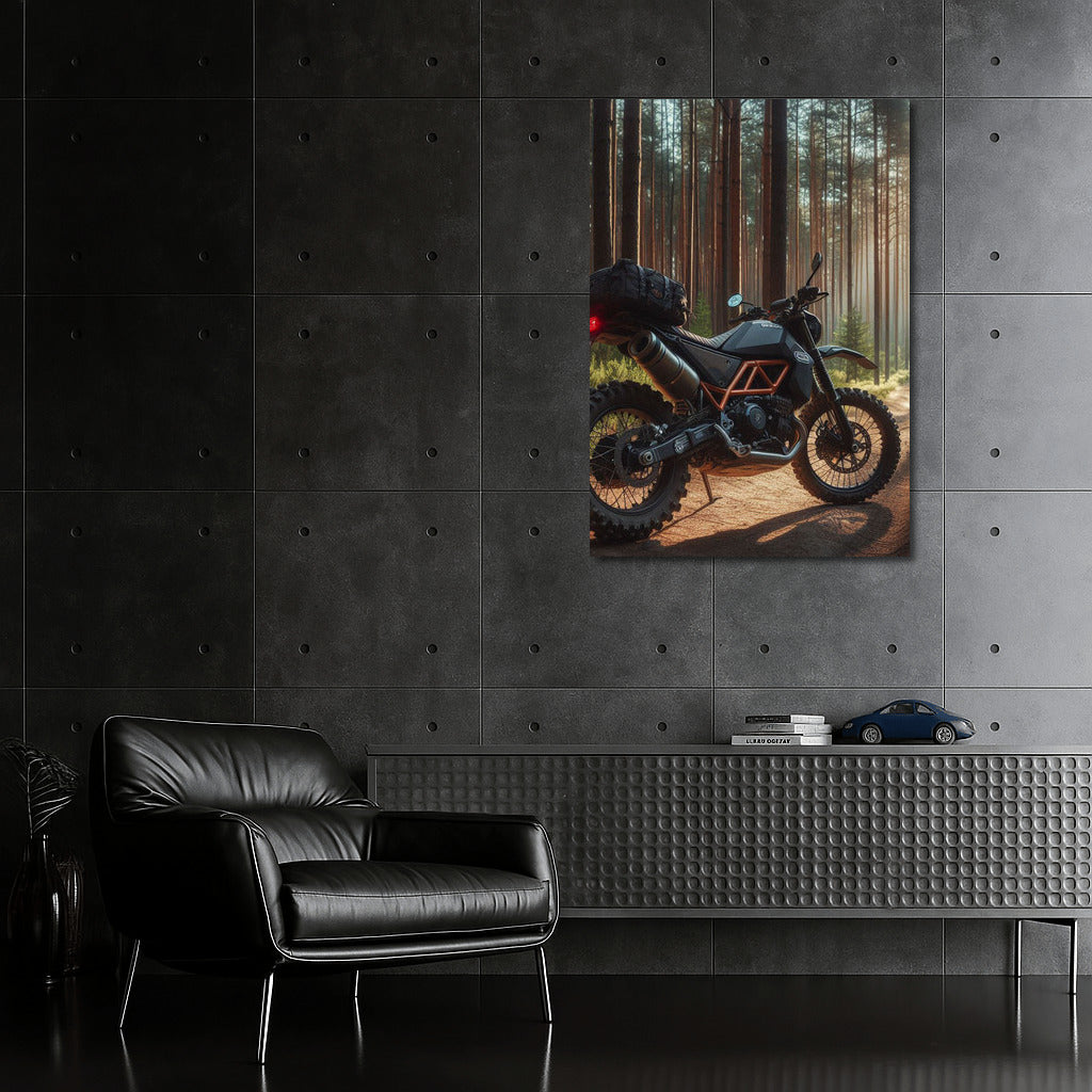 Freedom on the Trail: Husqvarna Motorcycle in the Forest