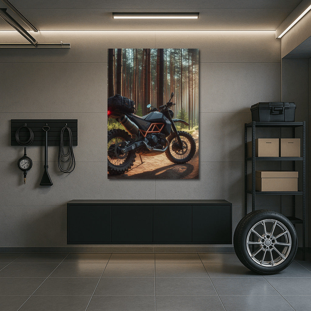 Freedom on the Trail: Husqvarna Motorcycle in the Forest