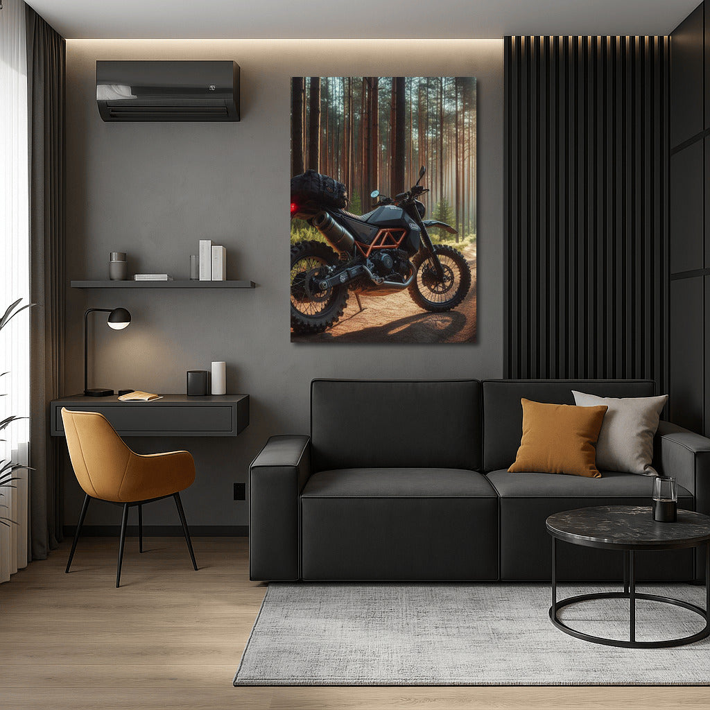 Freedom on the Trail: Husqvarna Motorcycle in the Forest