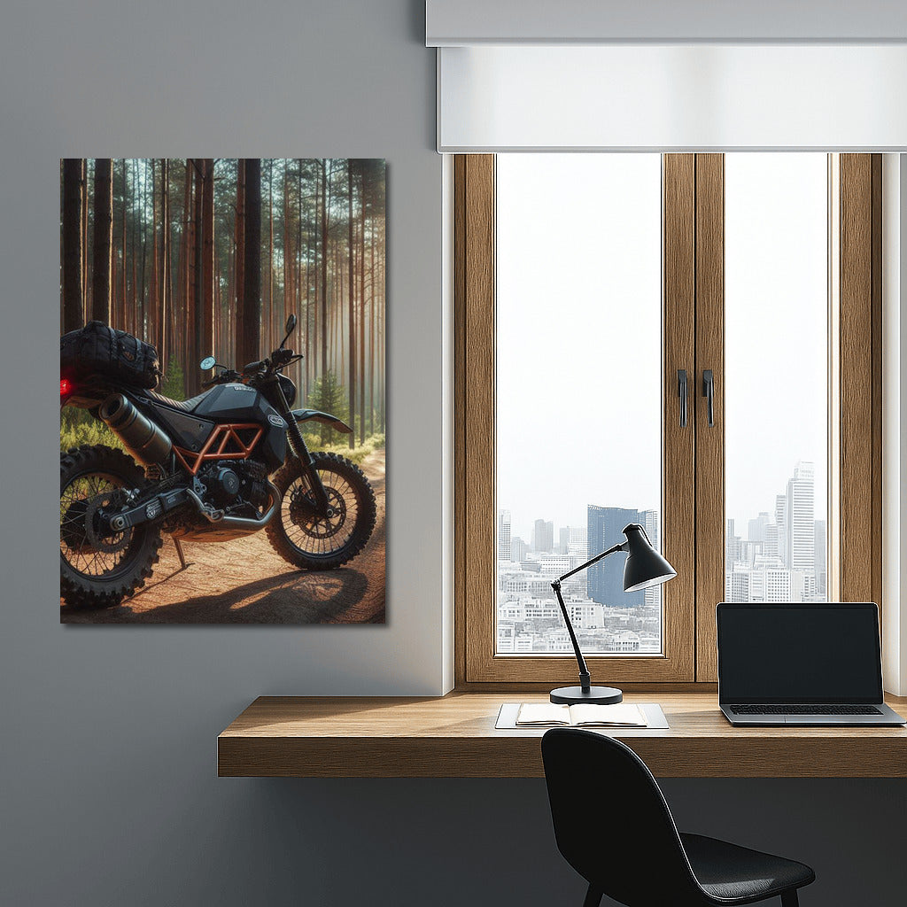 Freedom on the Trail: Husqvarna Motorcycle in the Forest