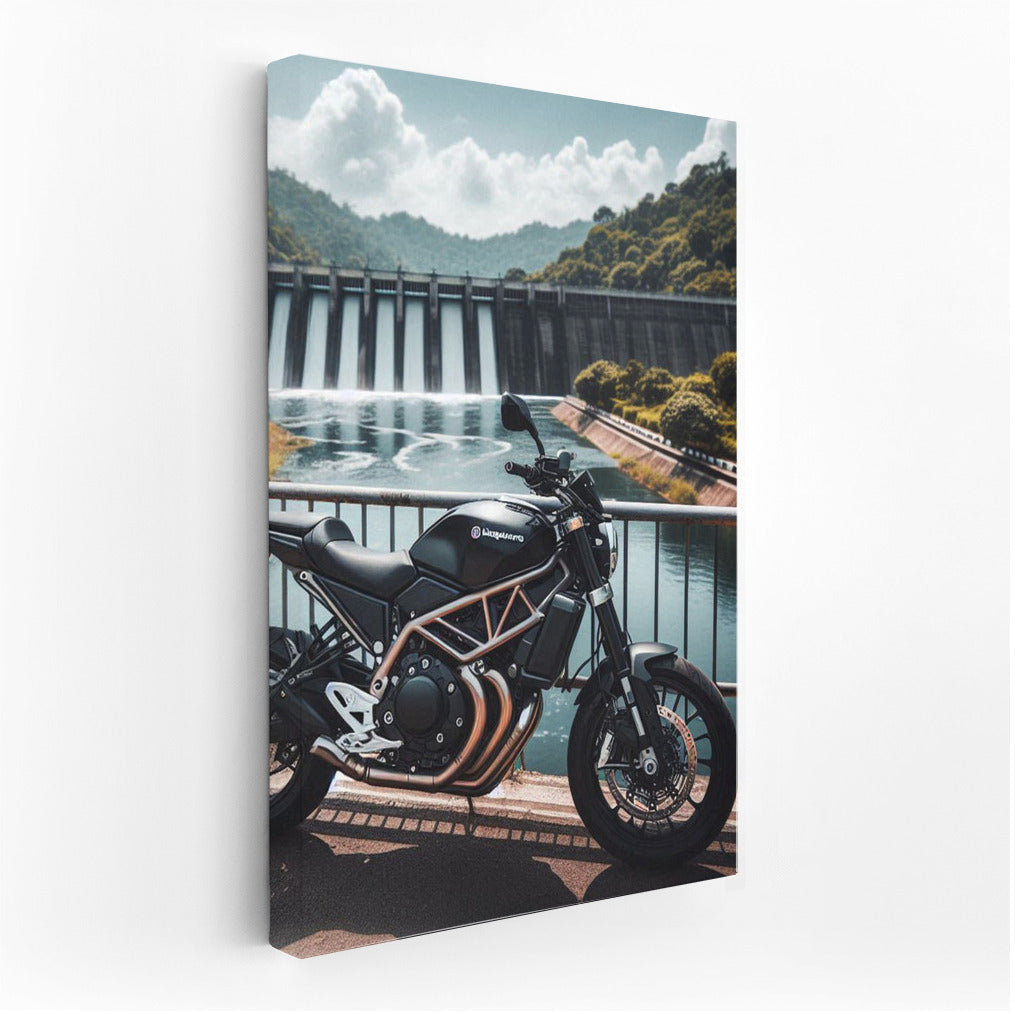 Freedom on the Dam: Husqvarna Motorcycle at the Epicenter of Power