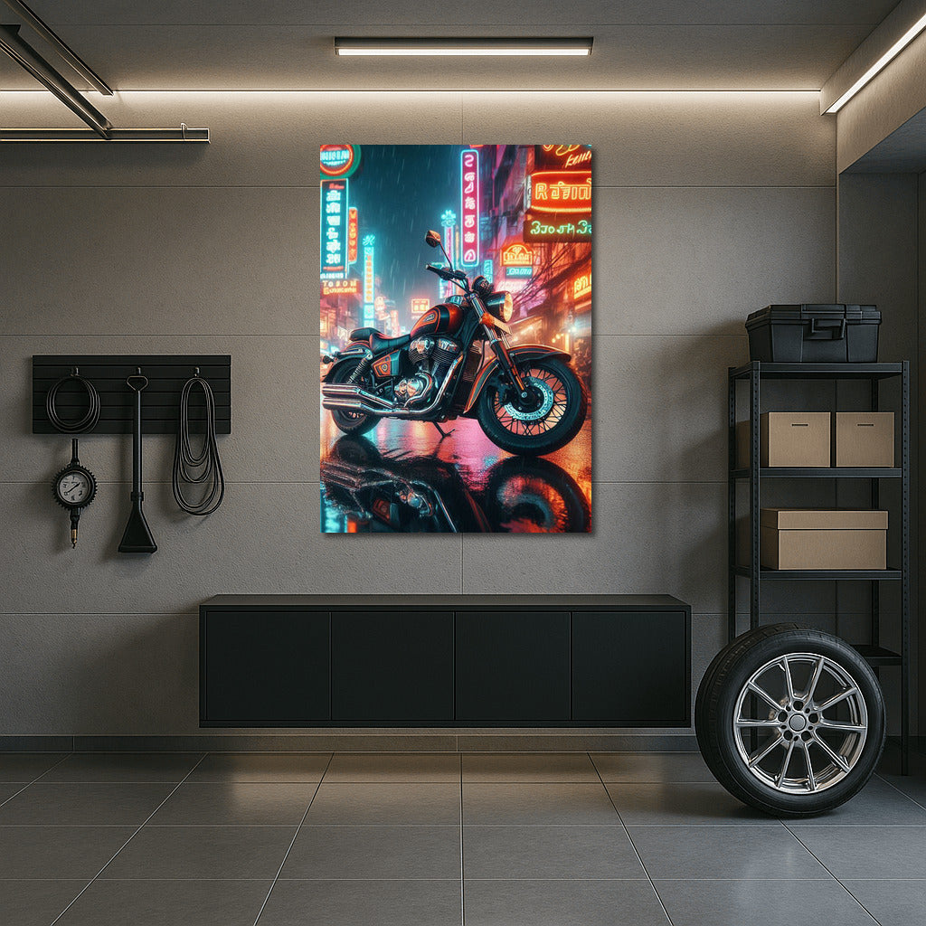 Night Wind: Indian in the Glow of City Lights