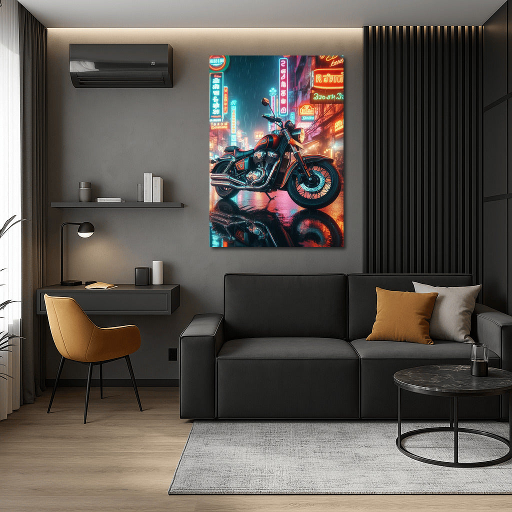 Night Wind: Indian in the Glow of City Lights