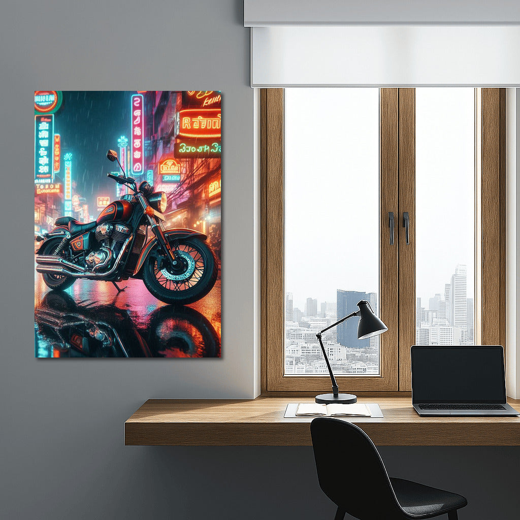 Night Wind: Indian in the Glow of City Lights