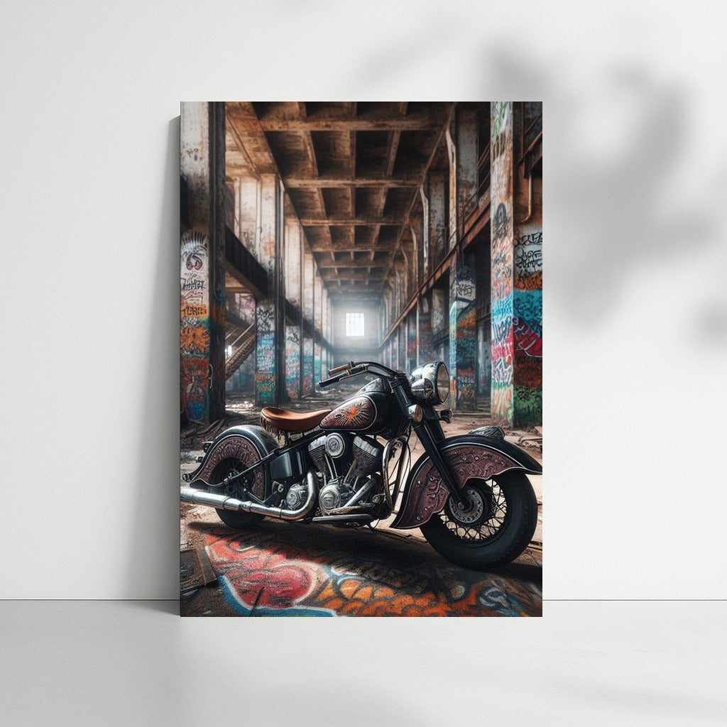 Freedom on Wheels: Indian in an Abandoned Warehouse