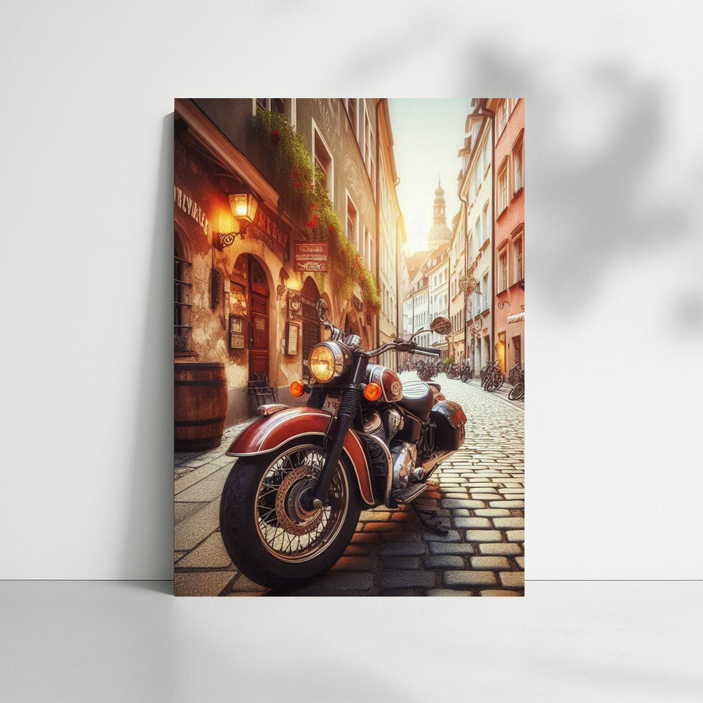 Vintage Indian on the Streets of Old Europe