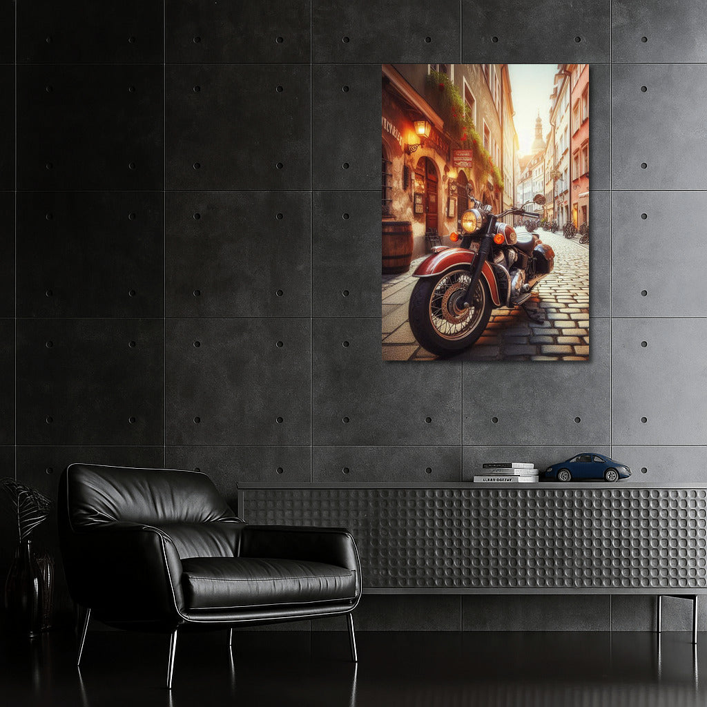 Vintage Indian on the Streets of Old Europe