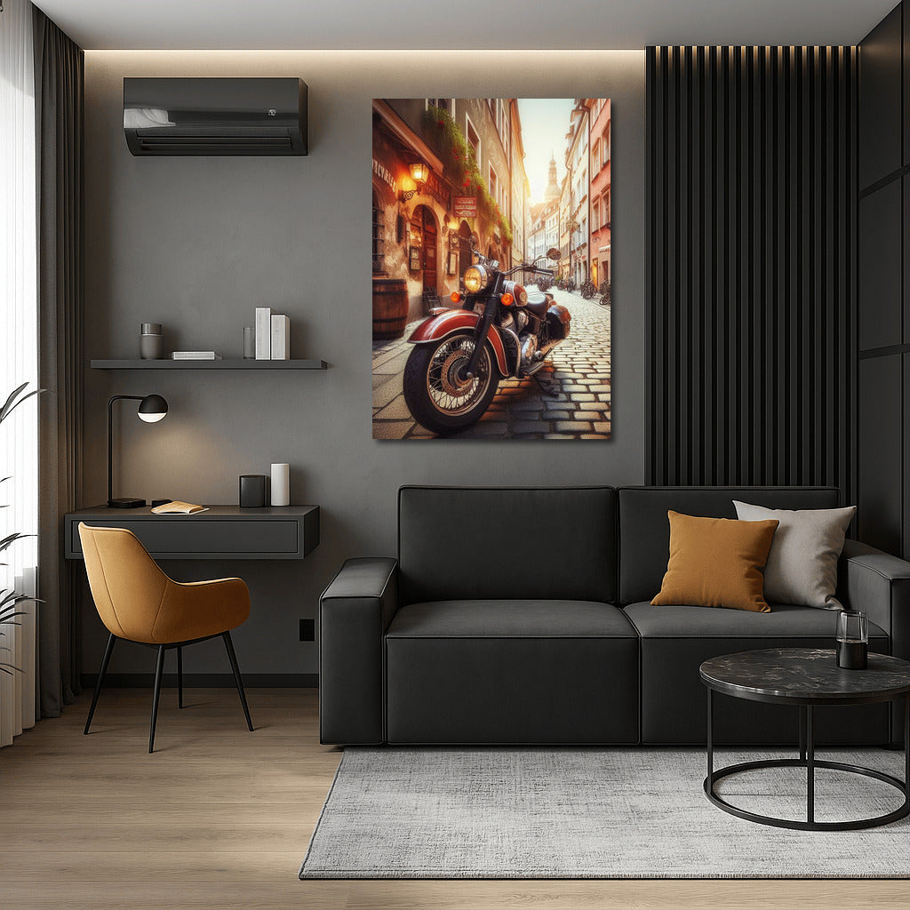 Vintage Indian on the Streets of Old Europe