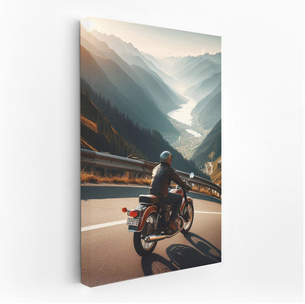 Freedom on Wheels: Indian Motorcycle on a Mountain Road