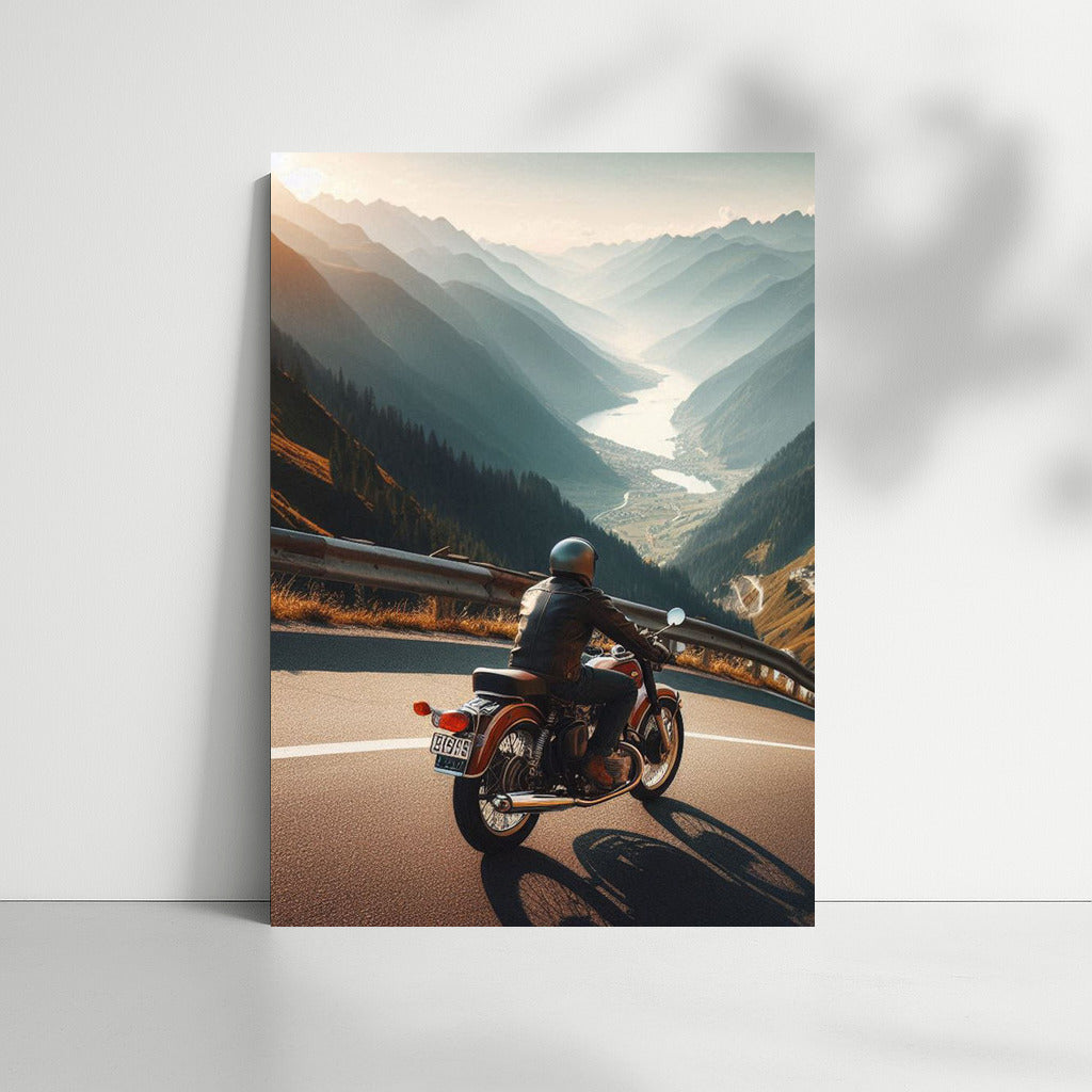 Freedom on Wheels: Indian Motorcycle on a Mountain Road