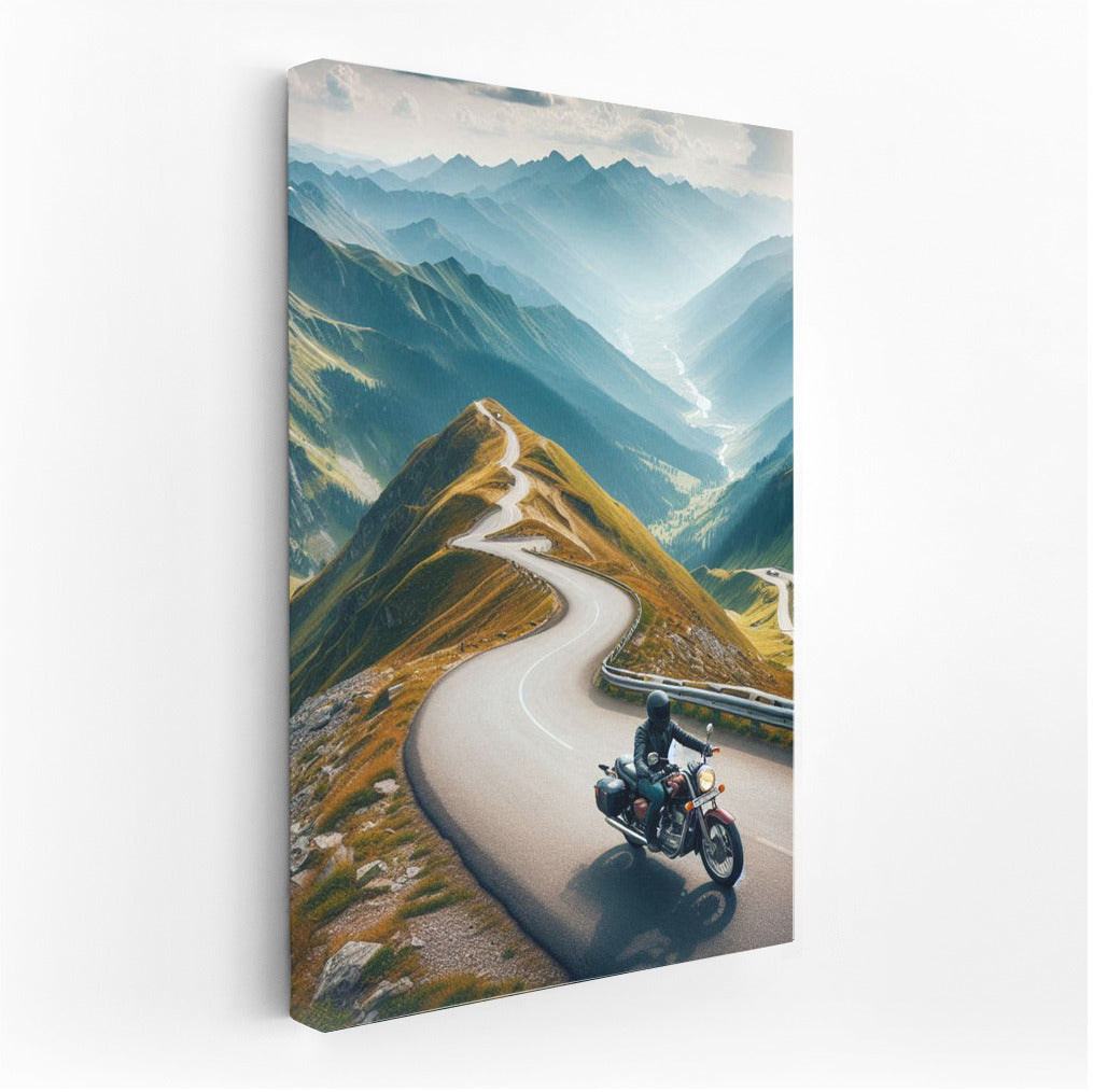 Freedom on the Turn: Indian Motorcycle on Mountain Serpentine