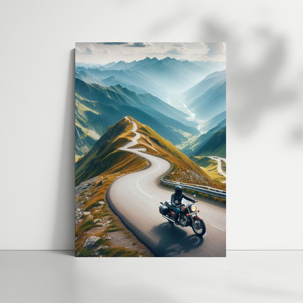 Freedom on the Turn: Indian Motorcycle on Mountain Serpentine