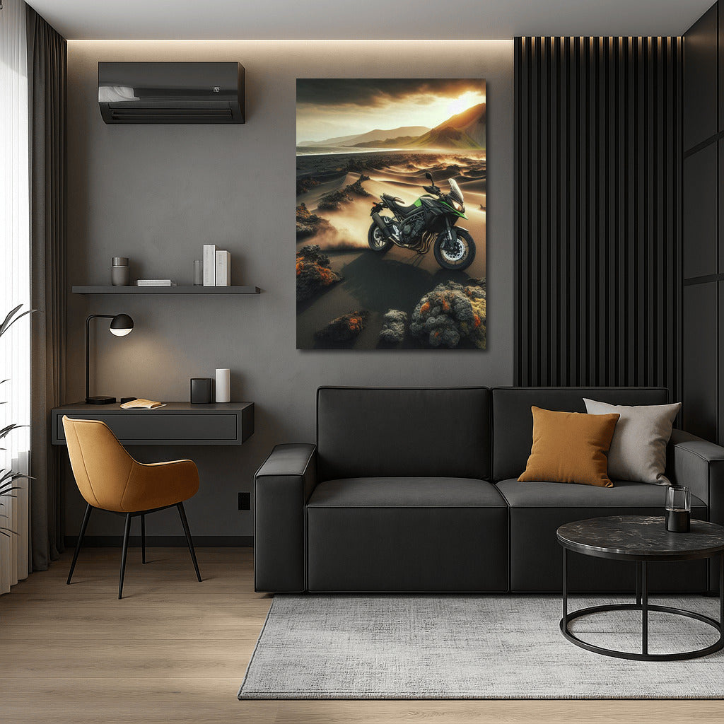 Kawasaki Speed: Volcanic Landscape Adventure