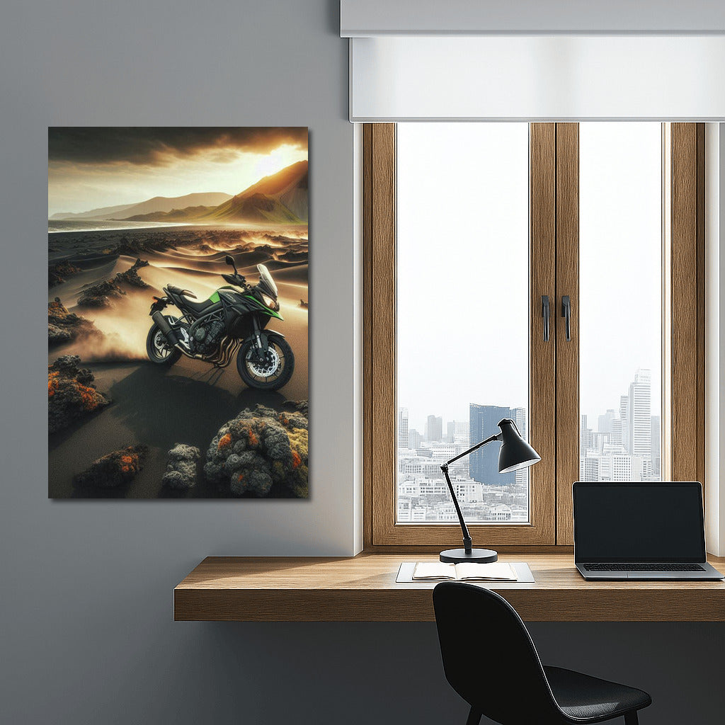 Kawasaki Speed: Volcanic Landscape Adventure