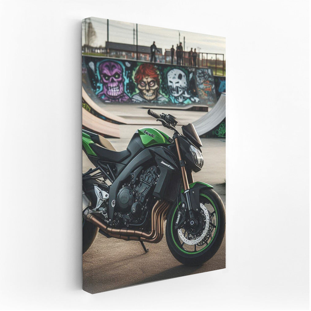 Speedy Kawasaki: Whirlwind at the Skate Park