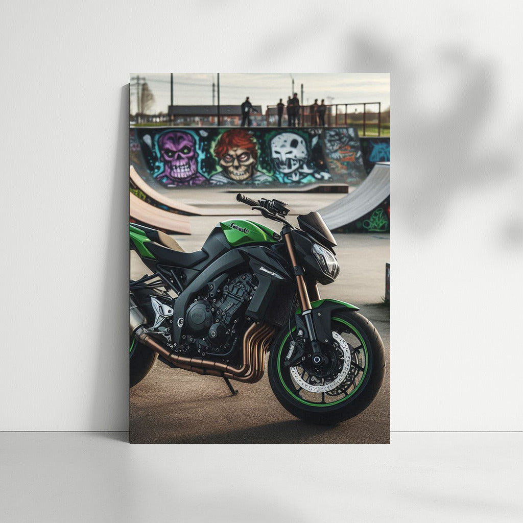 Speedy Kawasaki: Whirlwind at the Skate Park