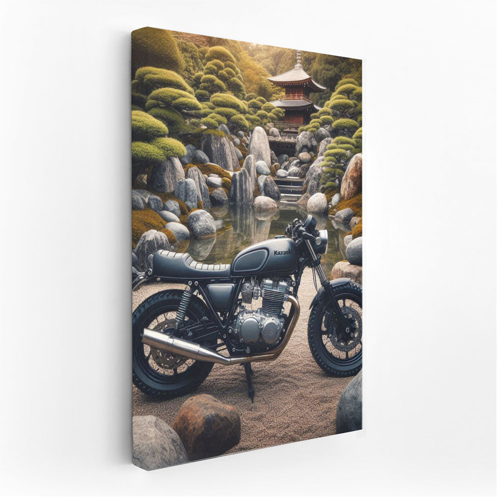 Kawasaki in the Stone Garden: Harmony of Technology and Nature