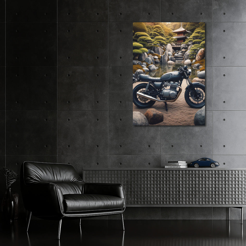 Kawasaki in the Stone Garden: Harmony of Technology and Nature