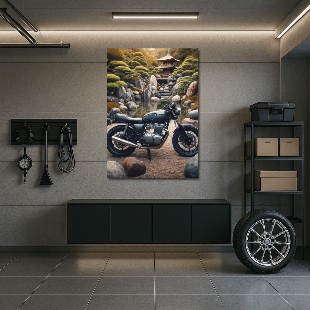 Kawasaki in the Stone Garden: Harmony of Technology and Nature