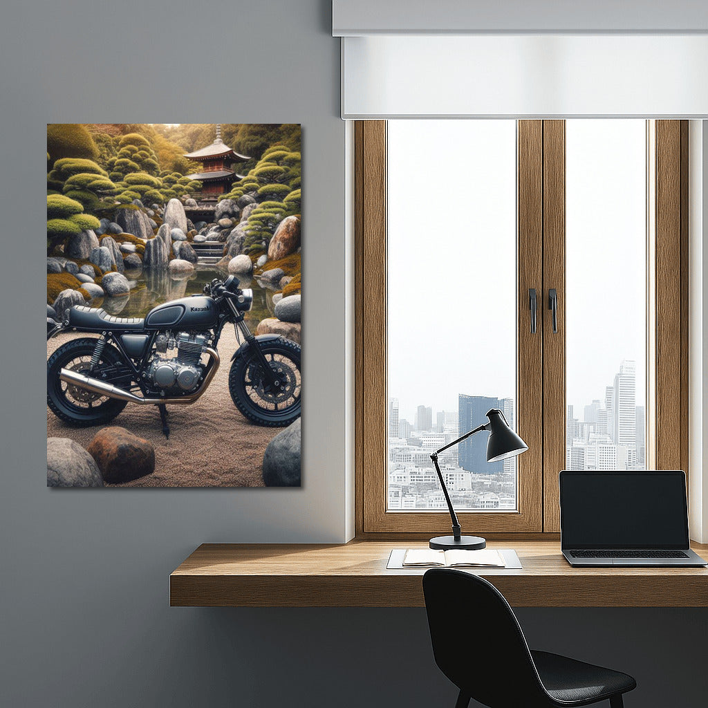 Kawasaki in the Stone Garden: Harmony of Technology and Nature