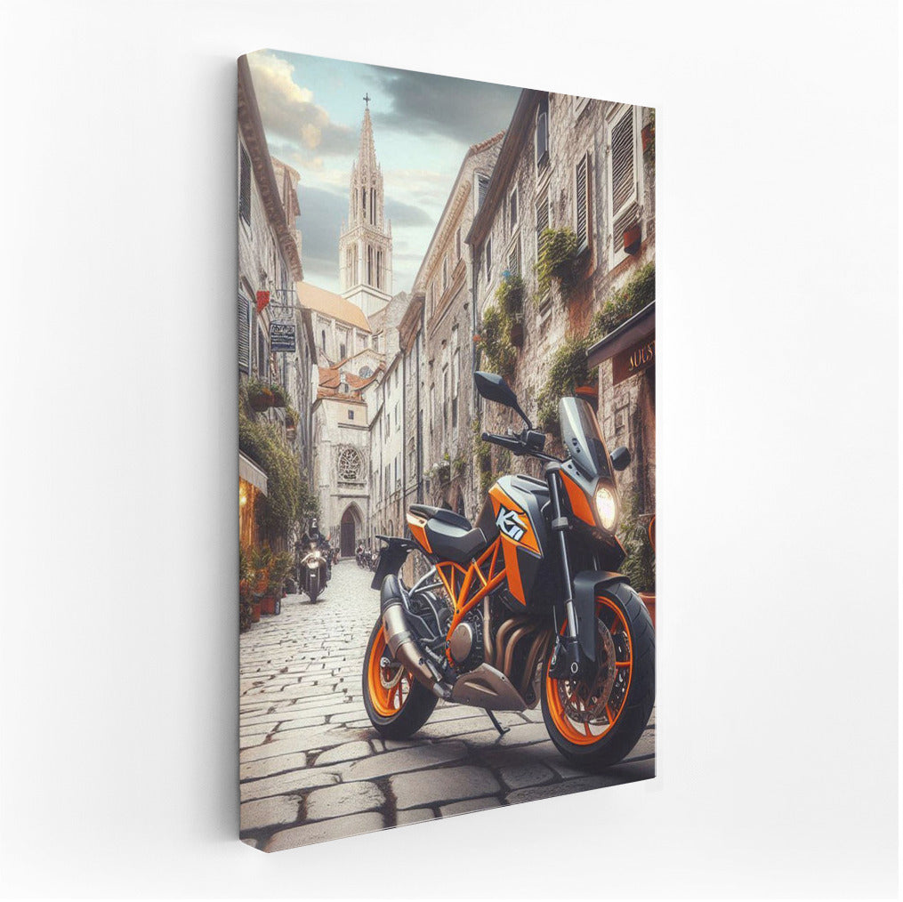 Orange KTM: Speed in the Heart of Old Europe